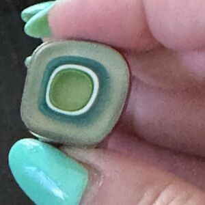 Designers Originals Green and Blue Ring